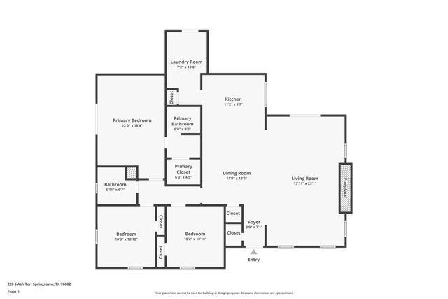 220 S Ash Terrace, Springtown, TX 76082