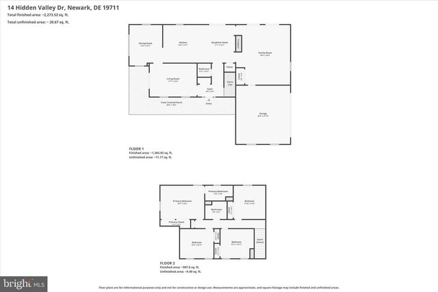 14 HIDDEN VALLEY DR, Newark, DE 19711