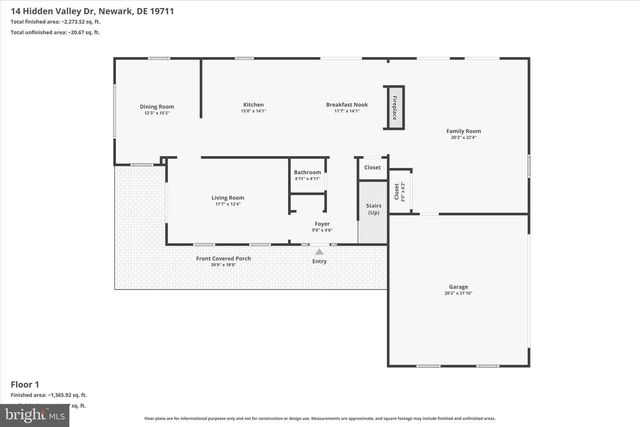 14 HIDDEN VALLEY DR, Newark, DE 19711