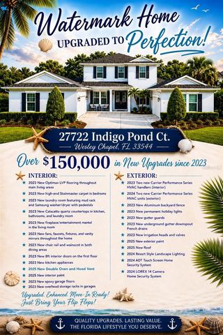 27722 INDIGO POND COURT, Wesley Chapel, FL 33544