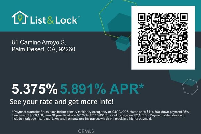 81 Camino Arroyo S, Palm Desert, CA 92260