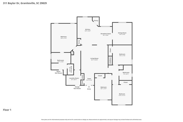 311 Baylor Drive, Graniteville, SC 29829