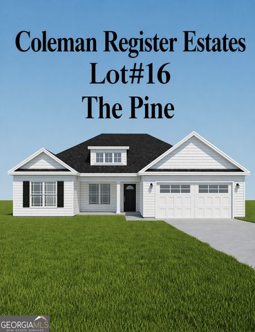 1197 Coleman Register Rd, Lot 16, Rentz, GA 31075