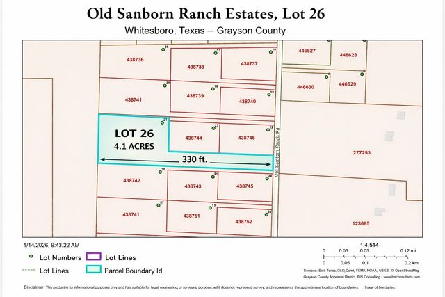 26 Old Sandborn Ranch Road, Whitesboro, TX 76268