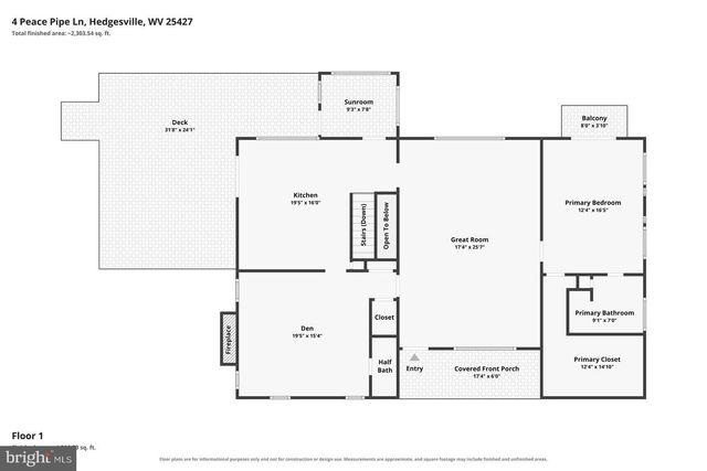4 PEACE PIPE LN, Hedgesville, WV 25427