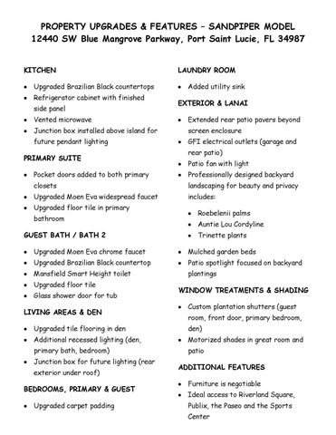 12440 SW Blue Mangrove Parkway, Port St. Lucie, Port St Lucie, FL 34987