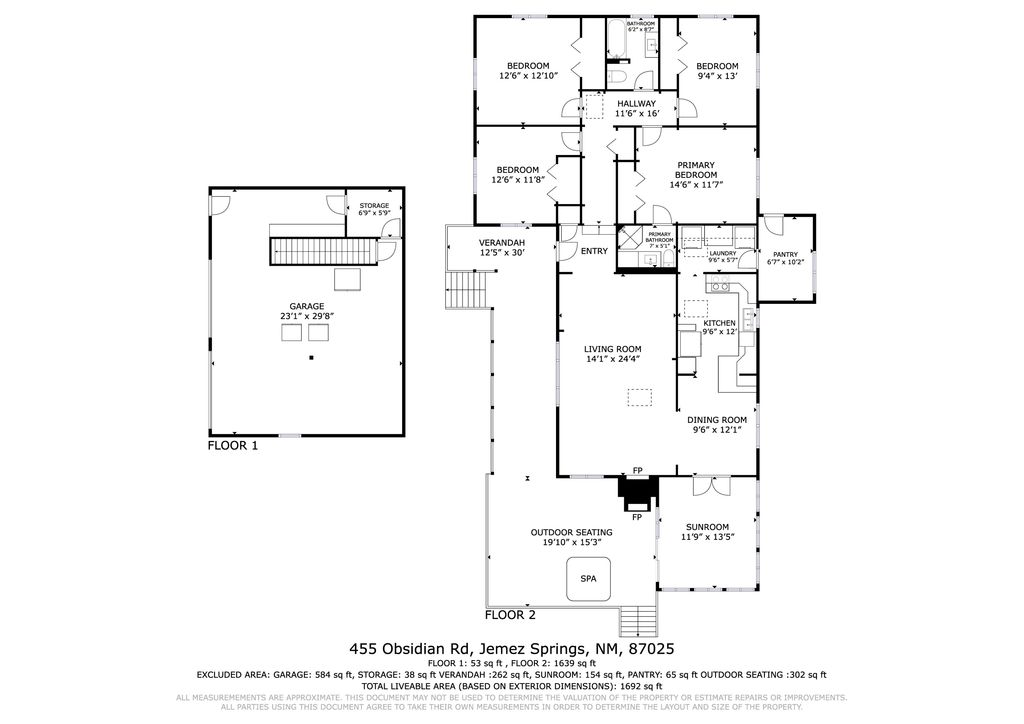 Image 66 of property listing at 455 Obsidian Road, Jemez Springs, NM 87025