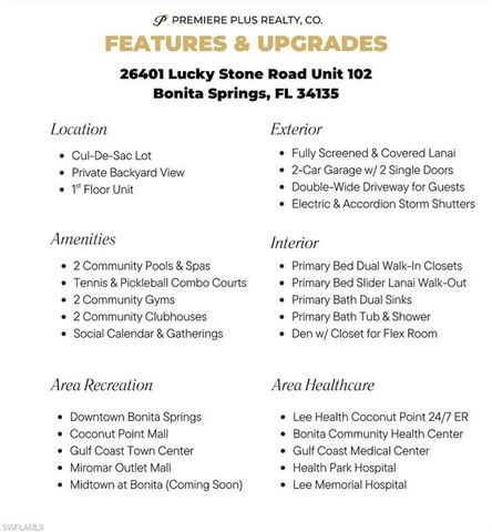26401 Lucky Stone RD # 102, Bonita Springs, FL 34135