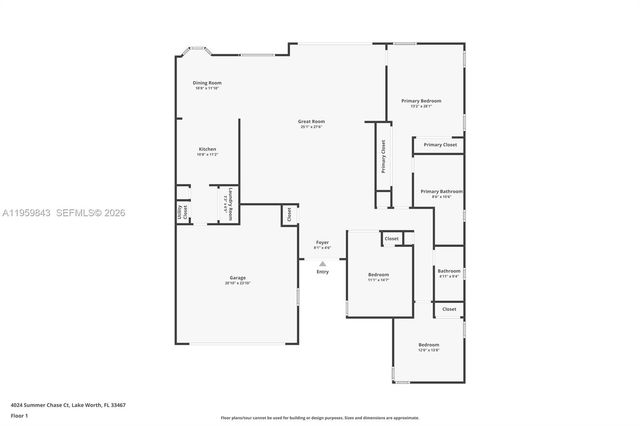 4024 Summer Chase Court, Lake Worth, FL 33467