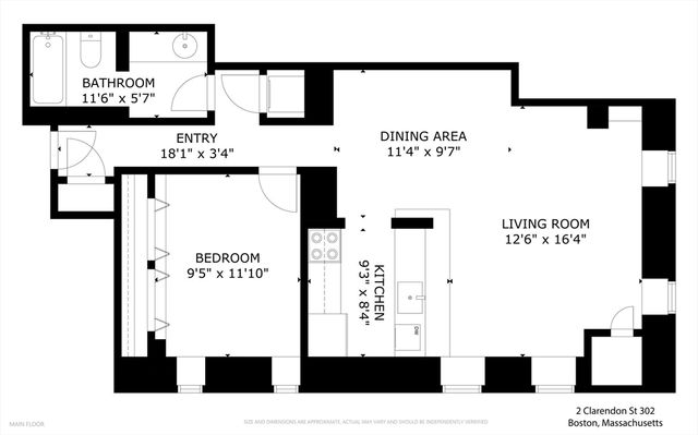 2 Clarendon St 302, Boston, MA 02116