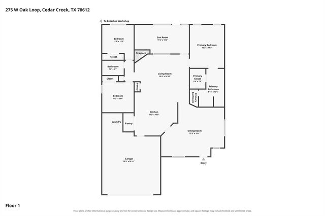275 W Oak LOOP, Cedar Creek, TX 78612
