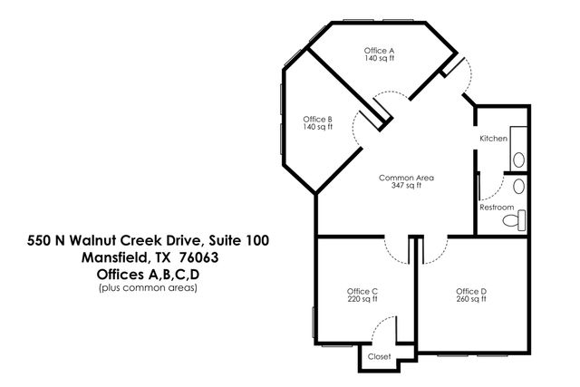 550 N Walnut Creek Drive 100-D, Mansfield, TX 76063