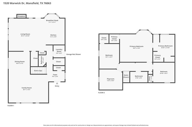 1520 Warwick Drive, Mansfield, TX 76063