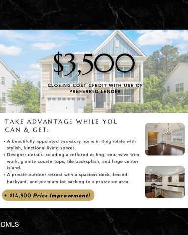 5011 Peachtree Town Lane, Knightdale, NC 27545