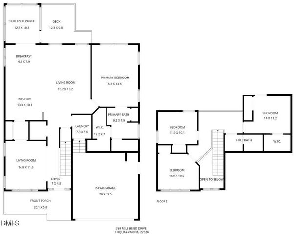 389 Mill Bend Drive, Fuquay Varina, NC 27526