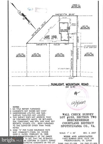 6016 SUNLIGHT MOUNTAIN RD, Spotsylvania, VA 22553