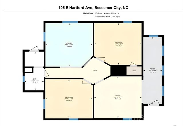 105 E Hartford Avenue, Bessemer City, NC 28016