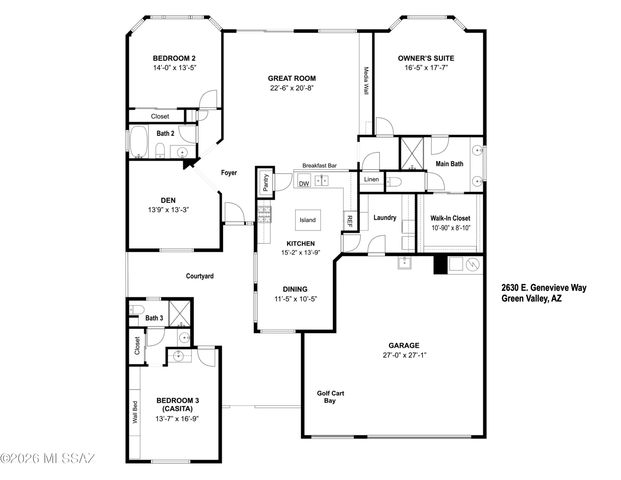 2630 E Genevieve Way, Green Valley, AZ 85614