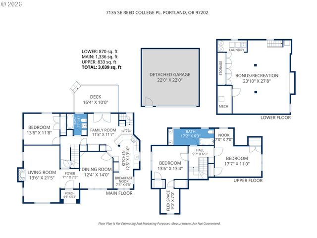 7135 Se REED COLLEGE Pl, Portland, OR 97202