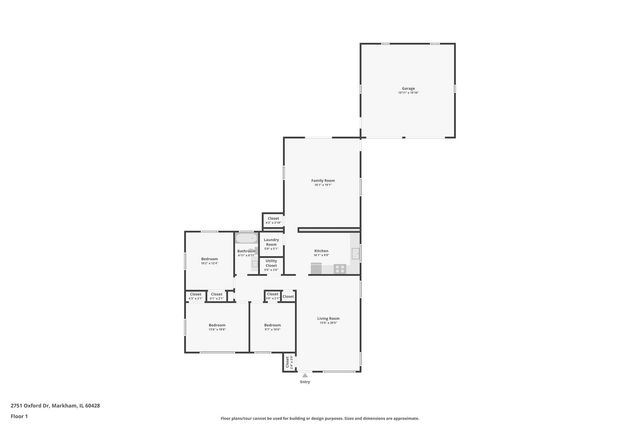 2751 N Oxford Drive, Markham, IL 60428