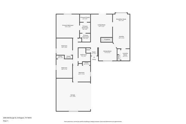 2505 Edinburgh Street, Arlington, TX 76018