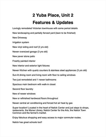 2 Yuba Pl 2, Natick, MA 01760