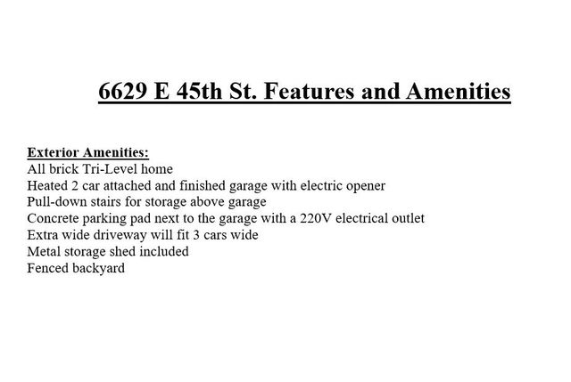 6629 E 45th Street, Indianapolis, IN 46226