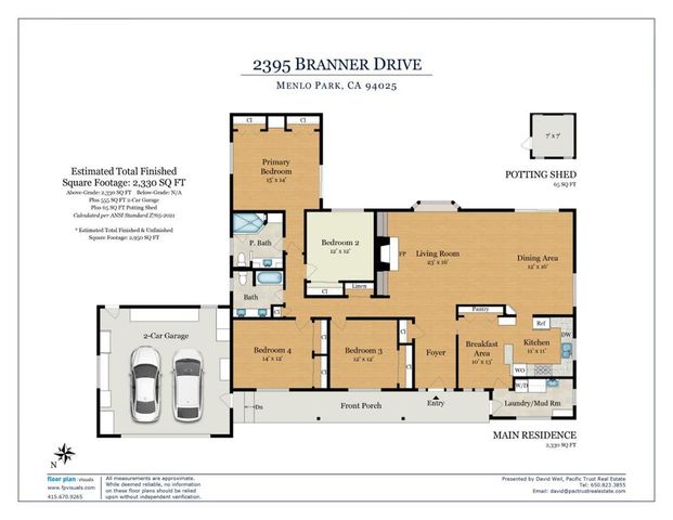 2395 Branner Drive, Menlo Park, CA 94025