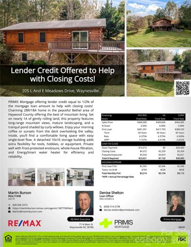 205 L And E Meadows Drive, Waynesville, NC 28786