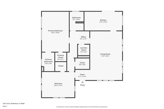 105 S 3rd Street, Midlothian, TX 76065