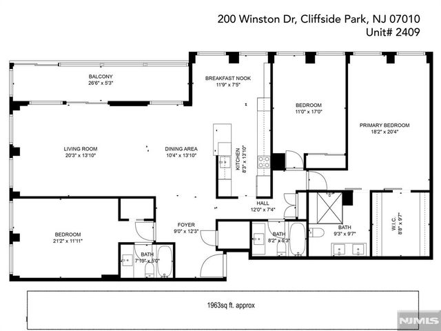 200 Winston Drive 2409, Cliffside Park, NJ 07010