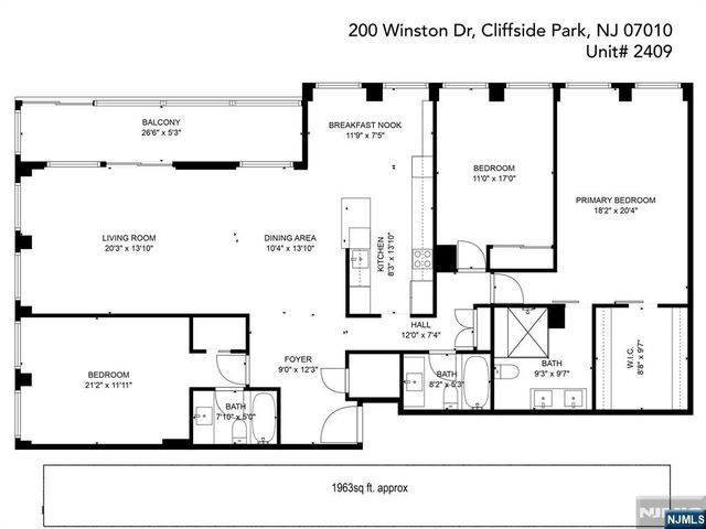 200 Winston Drive 2409, Cliffside Park, NJ 07010