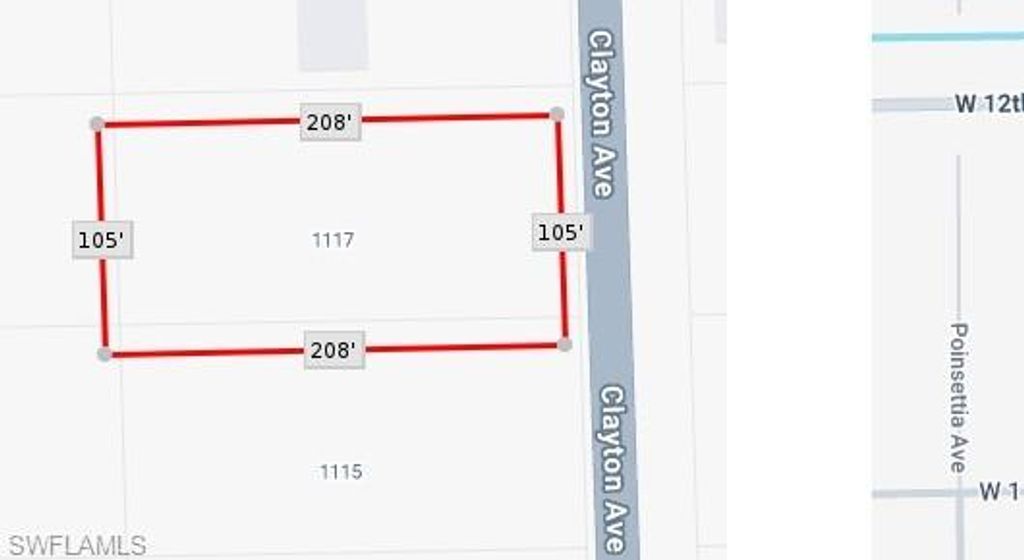 1117 CLAYTON AVE, LEHIGH ACRES, FL 33972 — exterior