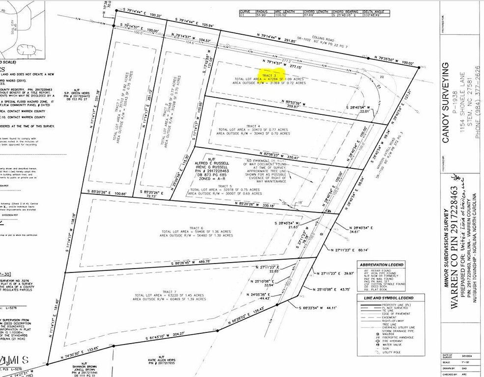 0 Collins Road, Lot 3, Manson, NC 27553