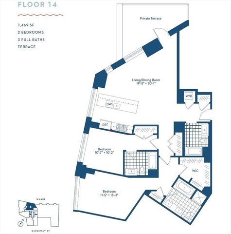 100 Lovejoy Wharf 14E, Boston, MA 02114