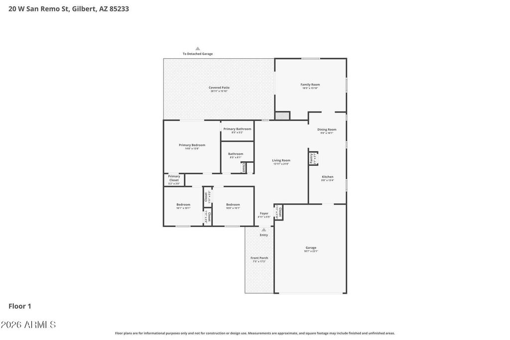 Image 21 of property listing at 20 W SAN REMO Street, Gilbert, AZ 85233