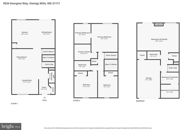 9534 GEORGIAN WAY, Owings Mills, MD 21117