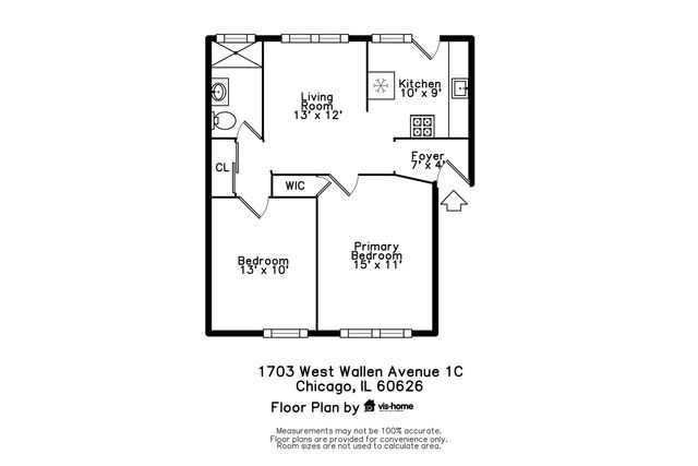 1703 W Wallen Avenue 1C, Chicago, IL 60626