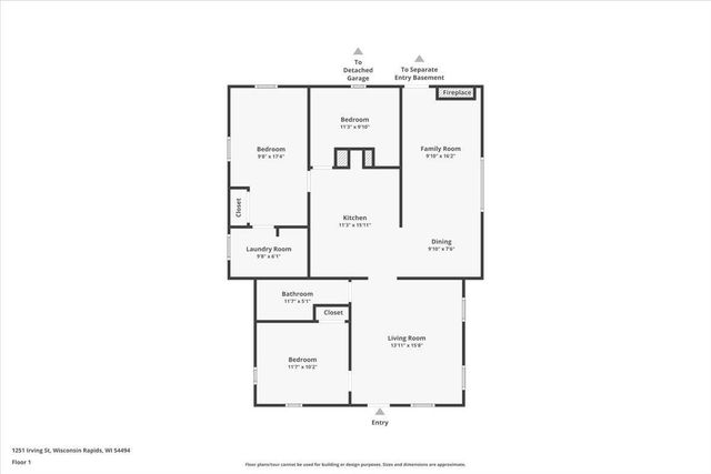 1251 IRVING STREET, Wisconsin Rapids, WI 54494