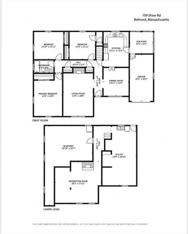109 Shaw Road, Belmont, MA 02478