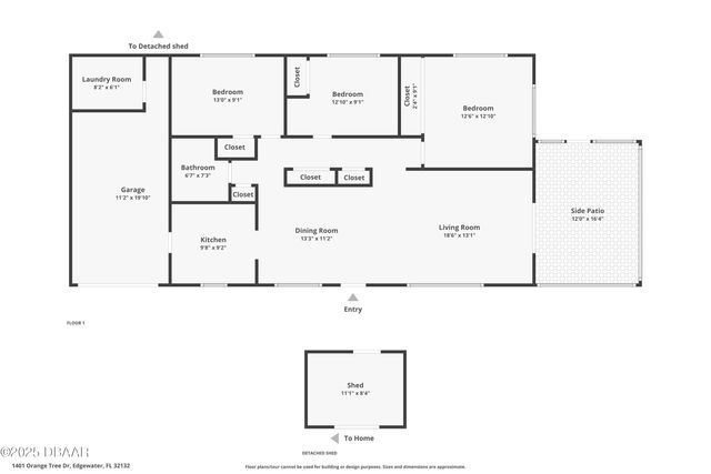1401 Orange Tree Drive, Edgewater, FL 32132