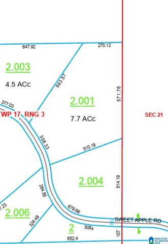740 SWEET APPLE ROAD, Cropwell, AL 35054