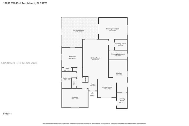 13890 SW 43rd Ter, Miami, FL 33175