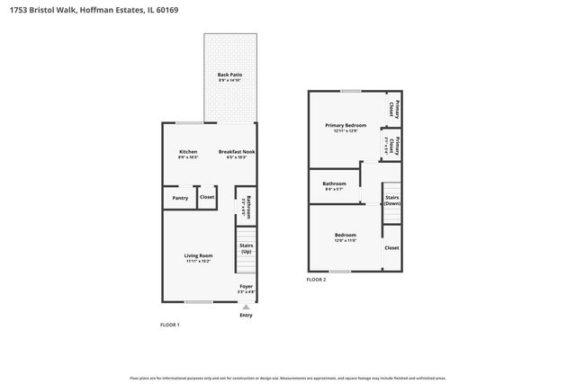 1753 Bristol Walk 1753, Hoffman Estates, IL 60169