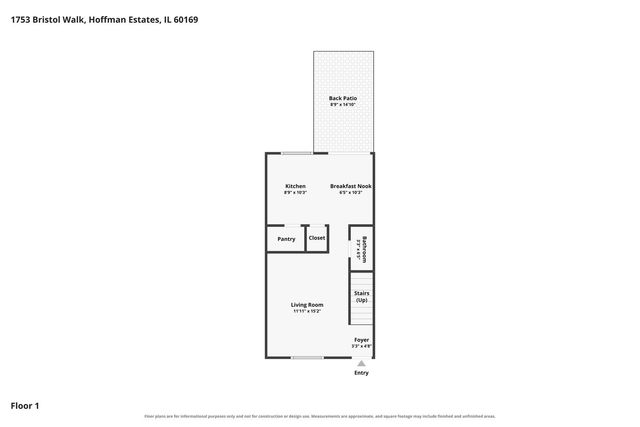 1753 Bristol Walk 1753, Hoffman Estates, IL 60169