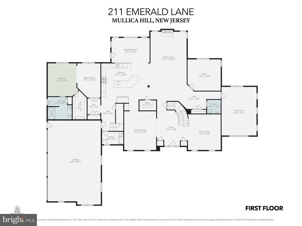 211 EMERALD LN, Mullica Hill, NJ 08062