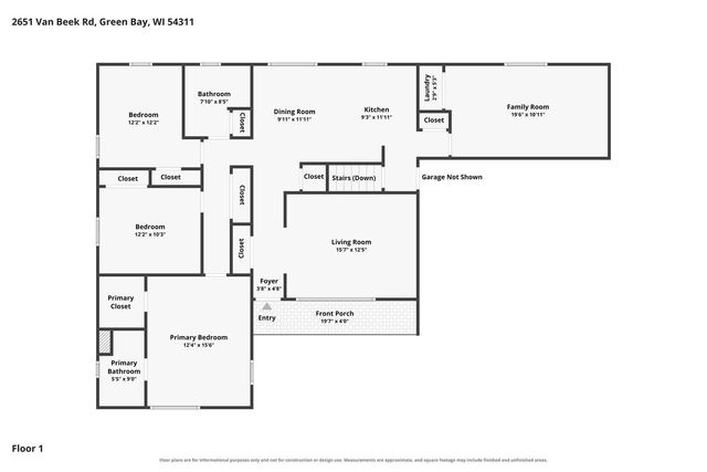 2651 VAN BEEK ROAD, Green Bay, WI 54311