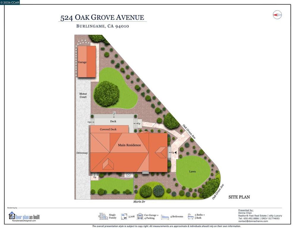 Image 40 of property listing at 524 Oak Grove Ave., Burlingame, CA 94010