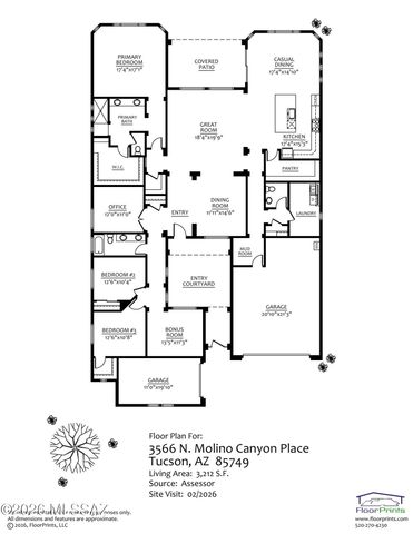 3566 N Molino Canyon Place, Tucson, AZ 85749