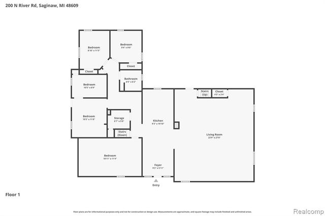 200 N River Road, Saginaw, MI 48609